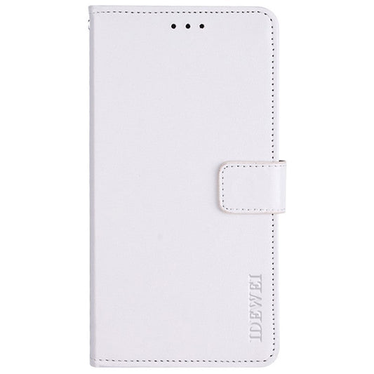 IDEWEI Anti-dust Mobile Phone Bag Case PU Leather + TPU Protection Stand Phone Case for Google Pixel 6 Pro - White
