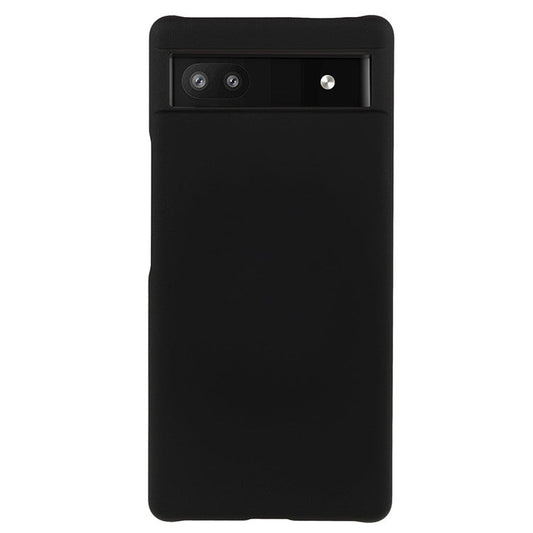 Anti-dust Glossy Surface Rubberized Hard PC Phone Covering Protective Phone Case for Google Pixel 6a - Black