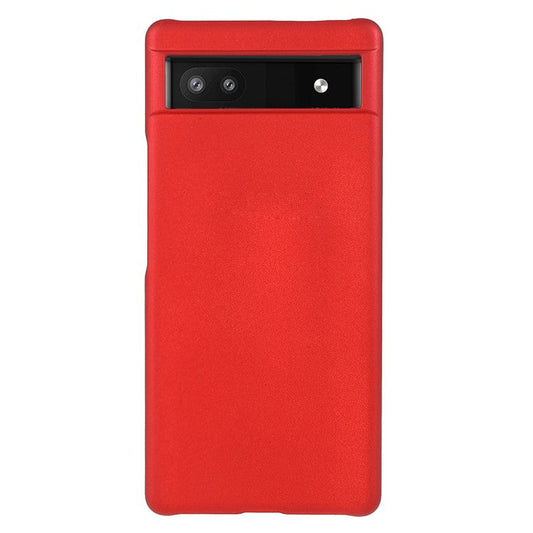 Anti-dust Glossy Surface Rubberized Hard PC Phone Covering Protective Phone Case for Google Pixel 6a - Red
