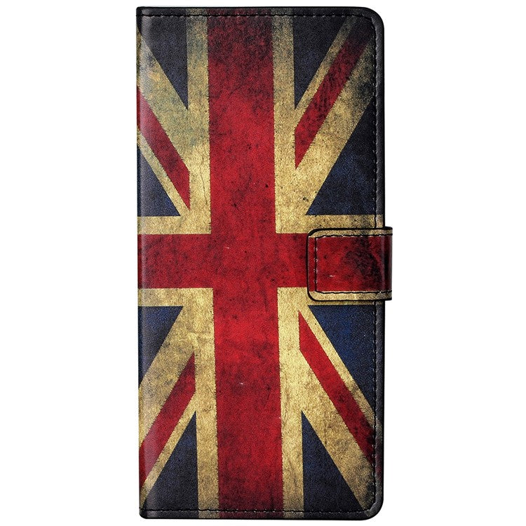 Pattern Printing TPU + PU Leather Stand Magnetic Closure Flip Case with Card Slots and Cash Pocket for Google Pixel 6a - Union Jack
