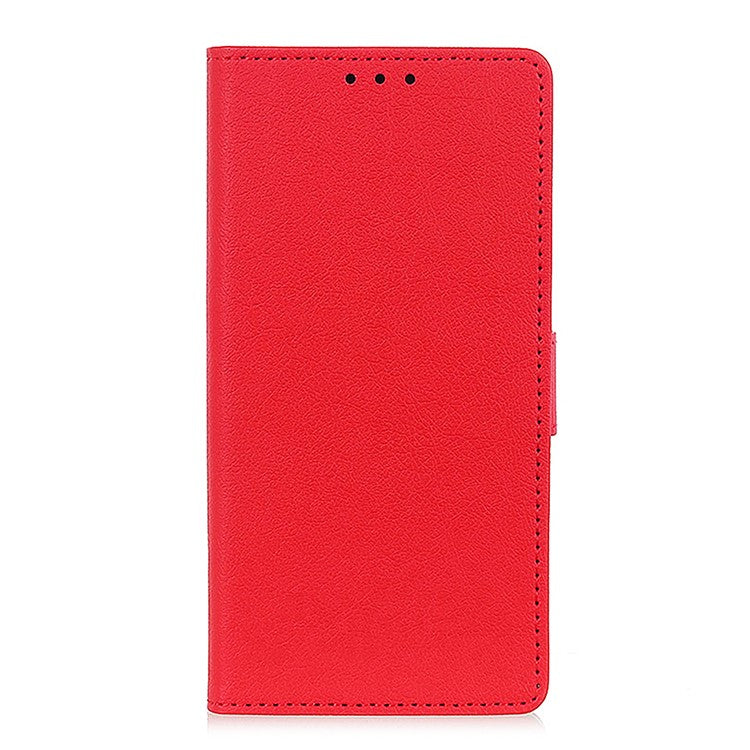 For Google Pixel 7 Wallet Flip Cover PU Leather Folio Adjustable Stand Magnetic Closure Protective Case - Red