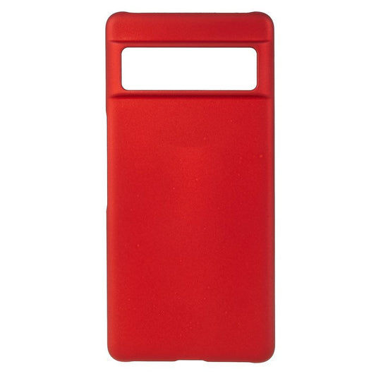 For Google Pixel 7 Phone Back Case Glossy Surface Rubberized Hard PC Anti-Scratch Protective Phone Cover - Red