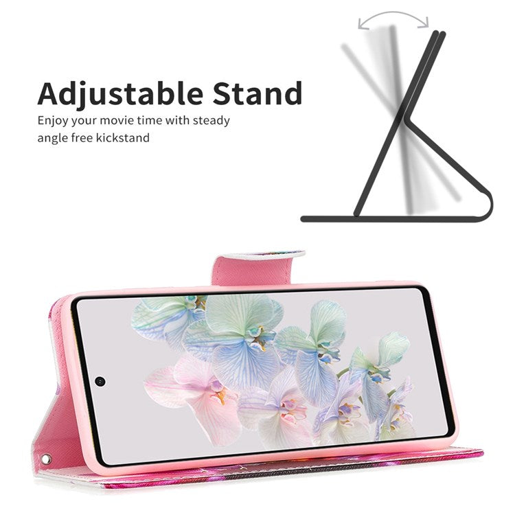 BF Pattern Printing Leather Series-1 for Google Pixel 7 Pro 5G Leather Phone Case with Stand Wallet - Sunflower