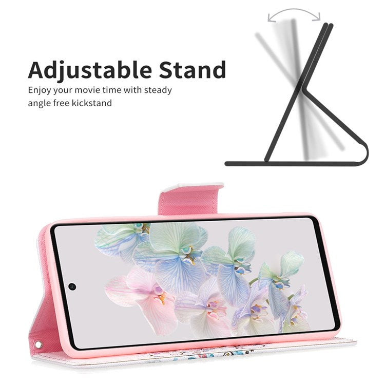 BF Pattern Printing Leather Series-1 for Google Pixel 7 Pro 5G Leather Phone Case with Stand Wallet - Flower Tree