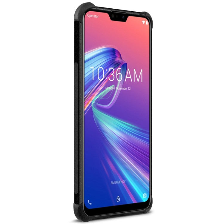 IMAK Skin Feel Drop-proof TPU Cell Phone Case for Asus Zenfone Max Pro (M2) ZB631KL - Matte Black