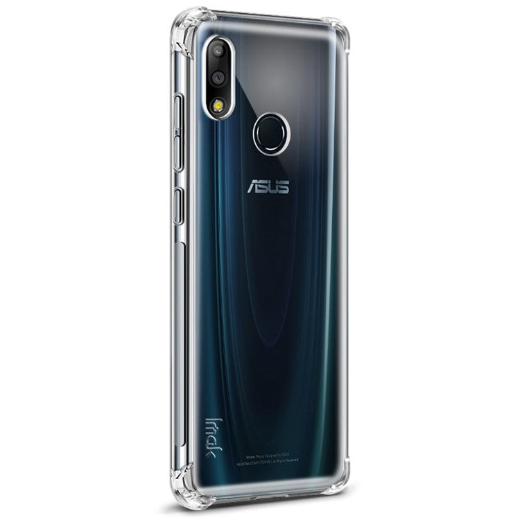 IMAK Skin Feel Drop-proof TPU Mobile Phone Shell for Asus Zenfone Max Pro (M2) ZB631KL - Transparent