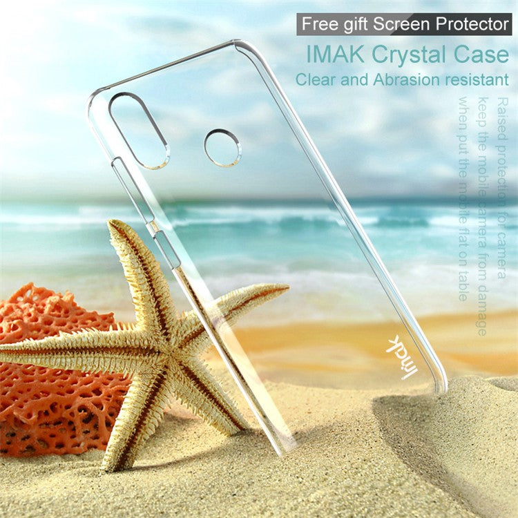 IMAK Crystal Case II Anti-scratch Clear PC Phone Cover + Screen Protector for Asus Zenfone Max (M2) ZB633KL