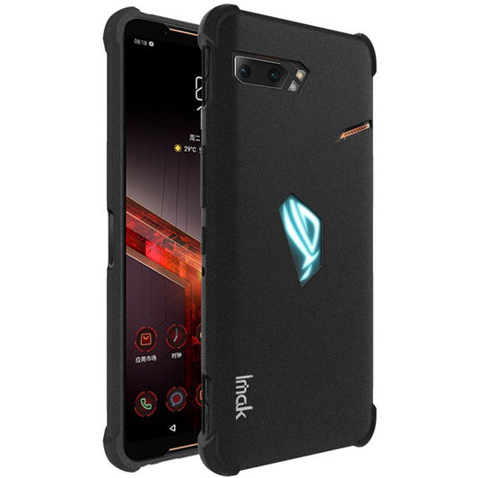 IMAK for Asus ROG Phone II ZS660KL TPU Cover + Explosion-proof Screen Film - Matte Black