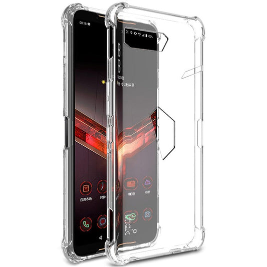 IMAK for Asus ROG Phone II ZS660KL TPU Cover + Explosion-proof Screen Film - Transparent