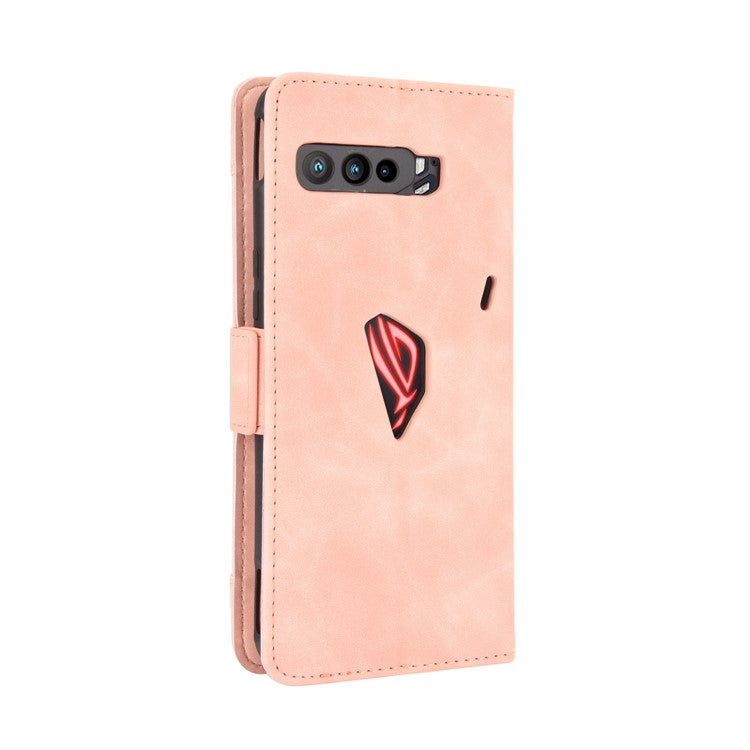 Wallet Stand Flip Leather Protective Case for Asus ROG Phone 3/ZS661KS/ROG Phone 3 Strix - Pink