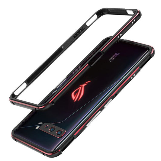 Metal Frame Protective Phone Cover for Asus ROG Phone 3 ZS661KS - Black / Red