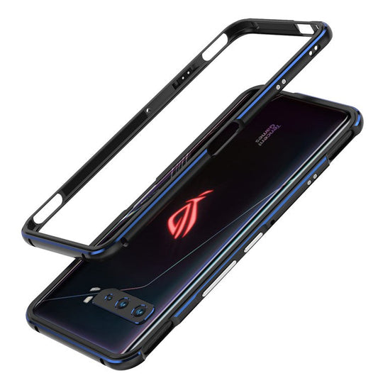 Metal Frame Protective Phone Cover for Asus ROG Phone 3 ZS661KS - Black / Blue
