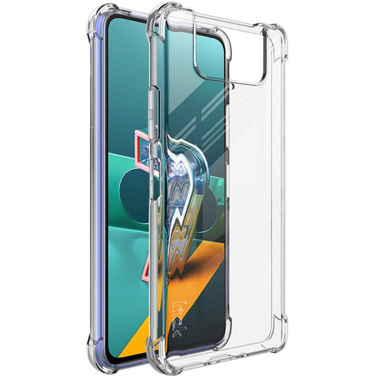 IMAK Airbag Shockproof TPU Cover + Screen Film for Asus Zenfone 7 ZS670KS/Zenfone 7 Pro ZS671KS - Transparent