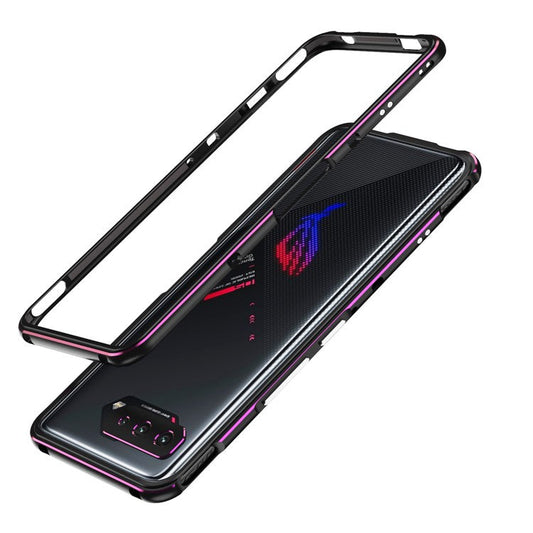 Metal Frame Protective Phone Cover for Asus ROG Phone 5 - Black/Purple