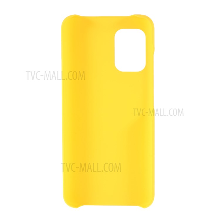 Rubberized Smooth Surface Plastic Hard Cover for Asus Zenfone 8 Mini PC Back Case - Yellow