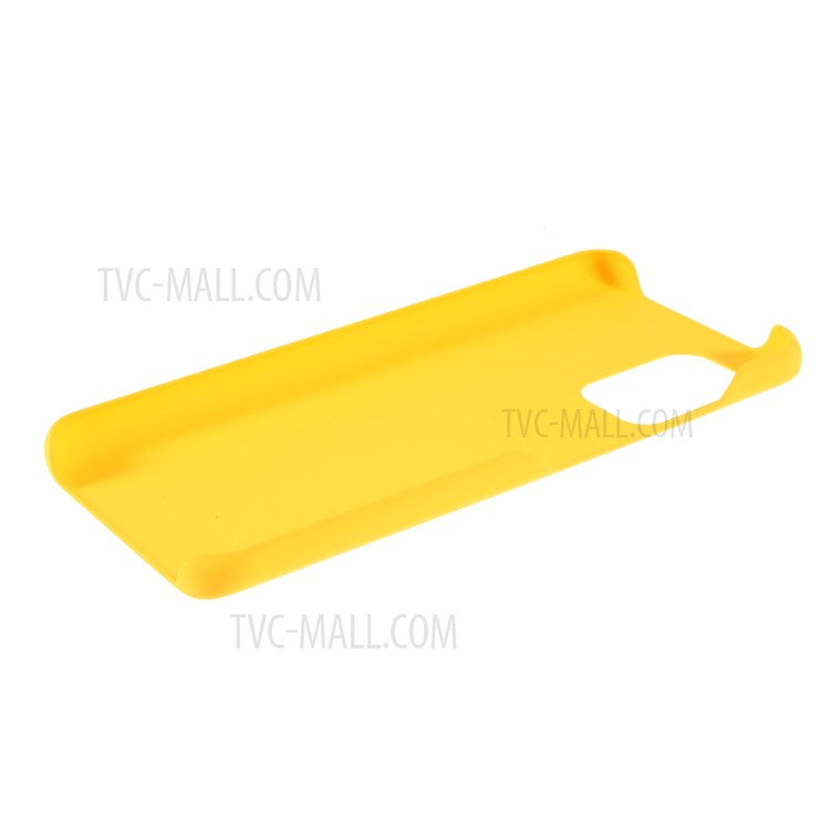 Rubberized Smooth Surface Plastic Hard Cover for Asus Zenfone 8 Mini PC Back Case - Yellow