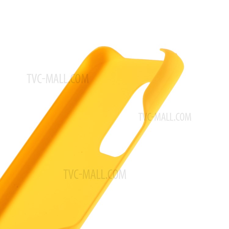 Rubberized Smooth Surface Plastic Hard Cover for Asus Zenfone 8 Mini PC Back Case - Yellow
