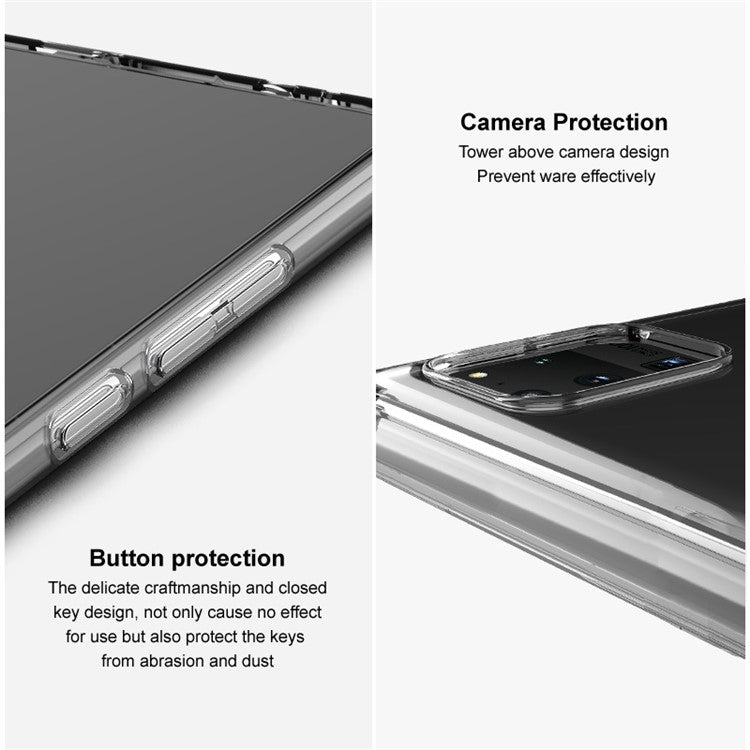 IMAK UX-5 Series Full Body Shockproof and Scratch Crystal Transparent Soft TPU Case Cover for Asus Zenfone 8  - ZS590KS