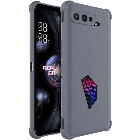 IMAK Matte Series Airbag Reinforced Corners TPU Phone Case with Screen Protector for Asus ROG Phone 5 / 5s - Matte Grey