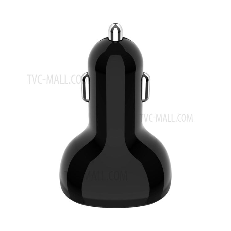 C02 Digital Display Type-C and Dual USB Ports Car Charger