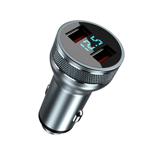 KUULAA 36W Dual QC 3.0 Quick Charging Car Phone Charger Cigarette Lighter USB Charger with Voltage Display