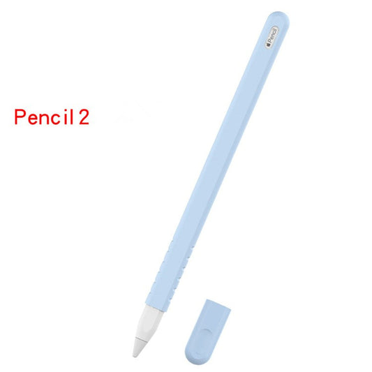 Anti-slip Silicone Cap Holder Protective Nib Cover for Apple Pencil (2nd Generation) - Sky Blue