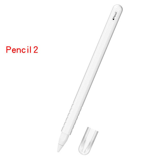 Anti-slip Silicone Cap Holder Protective Nib Cover for Apple Pencil (2nd Generation) - Transparent