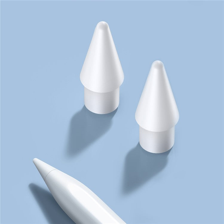 2Pcs BASEUS Smooth Writing Capacitive Stylus Tips Replacement for Apple Pencil 1st / 2nd Gen White