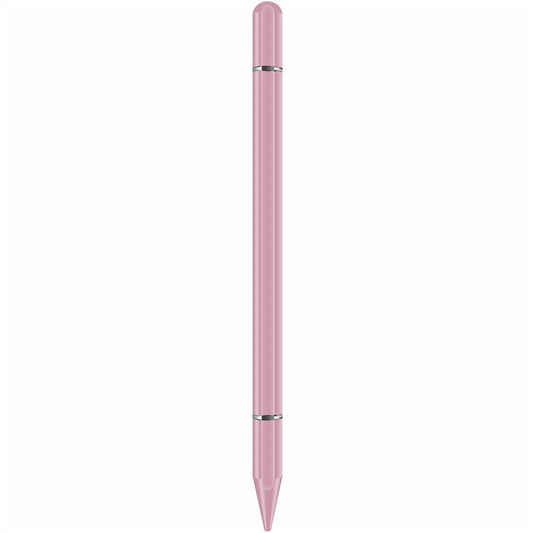 JB06 2 in 1 Nano Conductive Cloth Head + Disc Stylus Magnetic Adsorption Passive Touch Screen Pen for Cell Phone Tablet - Pink