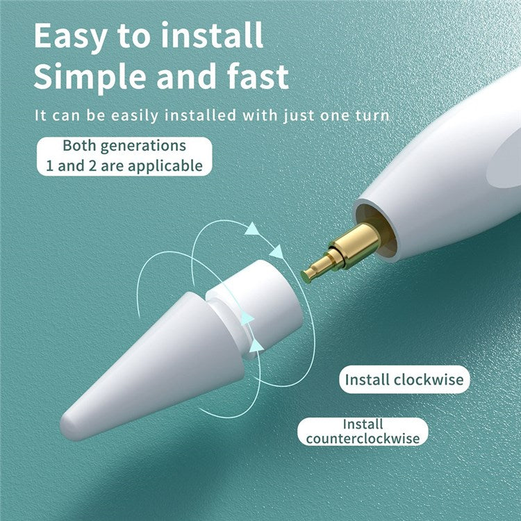 M1 For Apple Pencil (1st and 2nd Generation) Stylus Pen Tip Replacement Touch Screen Pen Nib