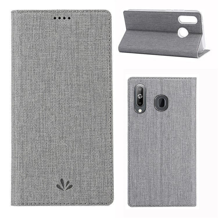 VILI DMX Cross Texture Stand Leather Case with Card Slot for Huawei Honor 9X (Global Version)/9X Premium - Grey