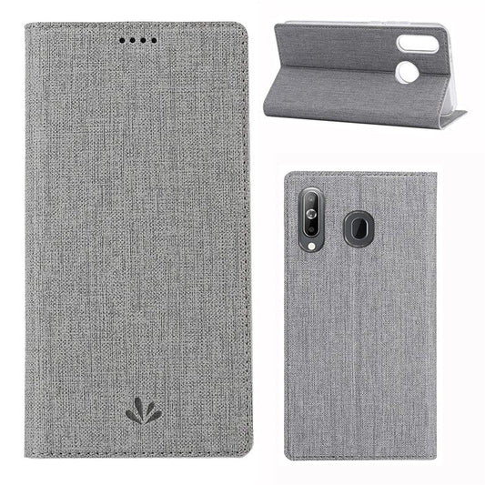 VILI DMX Cross Texture Stand Leather Case with Card Slot for Huawei Honor 9X (Global Version)/9X Premium - Grey