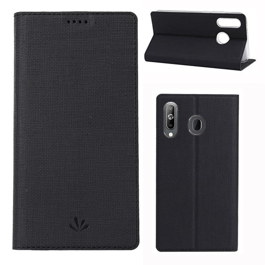 VILI DMX Cross Texture Stand Leather Case with Card Slot for Huawei Honor 9X (Global Version)/9X Premium - Black