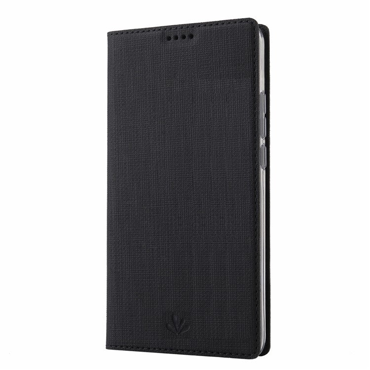 VILI DMX Cross Texture Stand Leather Case with Card Slot for Huawei Honor 9X (Global Version)/9X Premium - Black