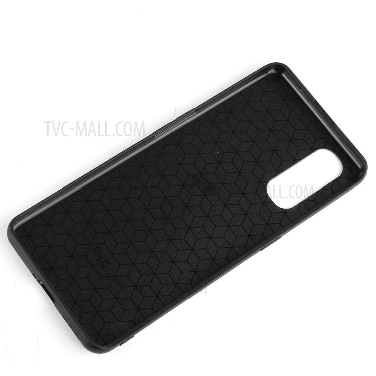 PU Leather Coated PC + TPU Hybrid Phone Case for Oppo Find X2 - Black