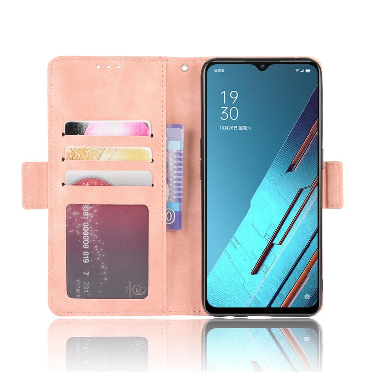 Wallet Leather Phone Case with Multiple Card Slots for Oppo Find X2 Lite/Reno3 5G - Rose Gold