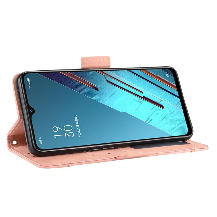 Wallet Leather Phone Case with Multiple Card Slots for Oppo Find X2 Lite/Reno3 5G - Rose Gold