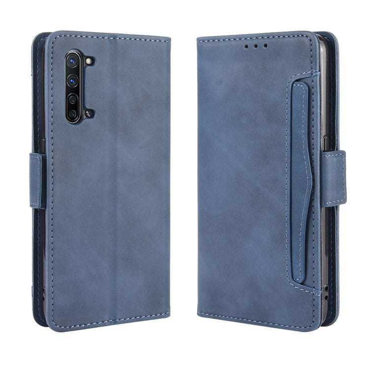 Wallet Leather Phone Case with Multiple Card Slots for Oppo Find X2 Lite/Reno3 5G - Blue