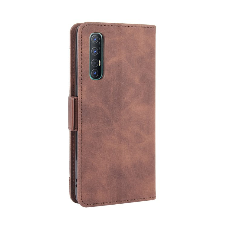 Wallet Leather Phone Case with Multiple Card Slots for OPPO Find X2 Neo / Reno3 Pro 5G (Chinese Edition) / Reno3 Pro (European Edition) - Brown
