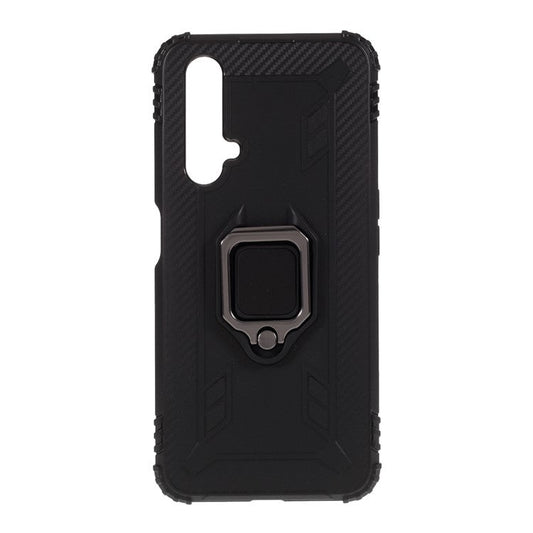 Finger Ring Kickstand Anti-drop TPU Protective Cover for Realme X50 5G - Black