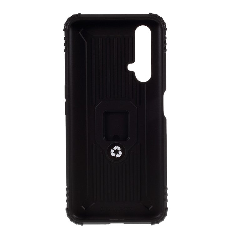 Finger Ring Kickstand Anti-drop TPU Protective Cover for Realme X50 5G - Black
