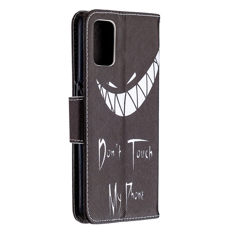 Pattern Printing Leather Wallet Case for OPPO A72/A52/A92 - Do not Touch My Phone