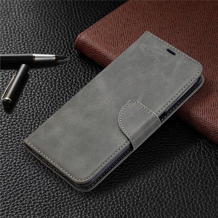 Leather Stand Case with Card Slots for OPPO A72/A52/A92 - Grey