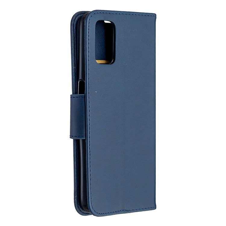 Leather Stand Case with Card Slots for OPPO A72/A52/A92 - Blue