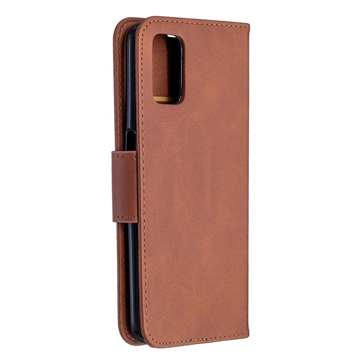 Leather Stand Case with Card Slots for OPPO A72/A52/A92 - Coffee