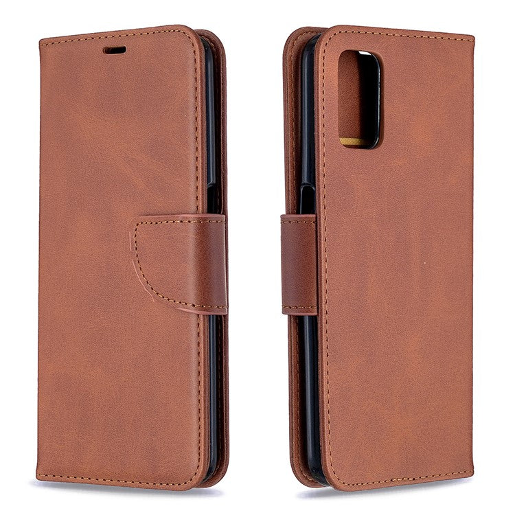 Leather Stand Case with Card Slots for OPPO A72/A52/A92 - Coffee