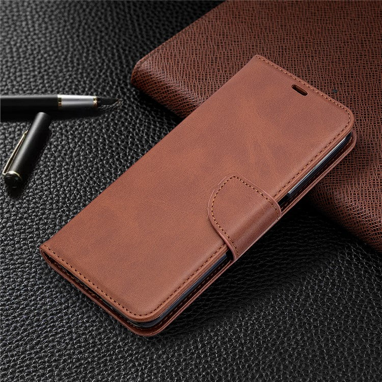 Leather Stand Case with Card Slots for OPPO A72/A52/A92 - Coffee