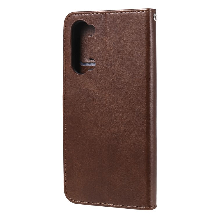 Wallet Zipper Pocket Leather Cover for Oppo Find X2 Lite/Reno3 - Coffee