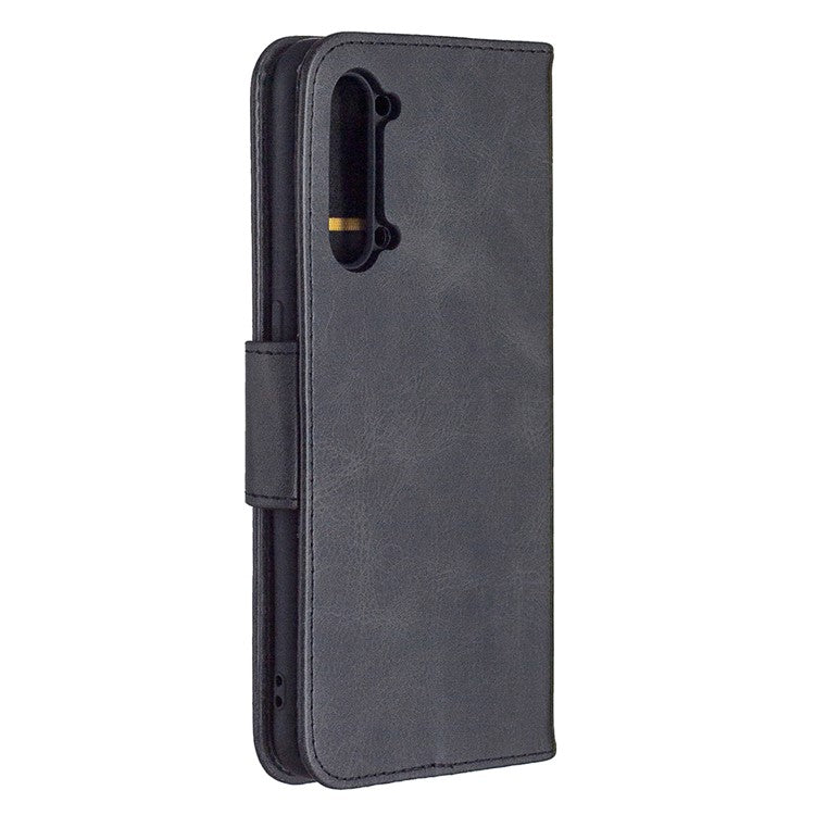 PU Leather Wallet Stand Phone Case for Oppo Find X2 Lite - Black