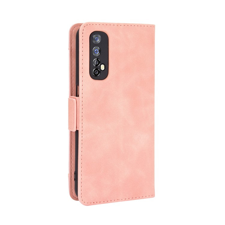 Wallet Stand Leather Case with Multiple Card Slots for Realme 7 / Realme Narzo 20 Pro - Pink